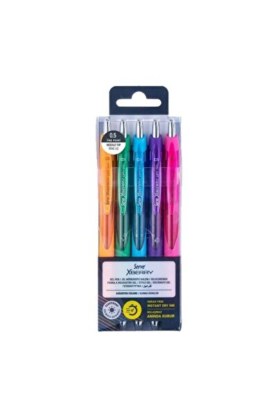 Serve Xberry 0,5 mm 5 li Pet İğne Jel Kalem