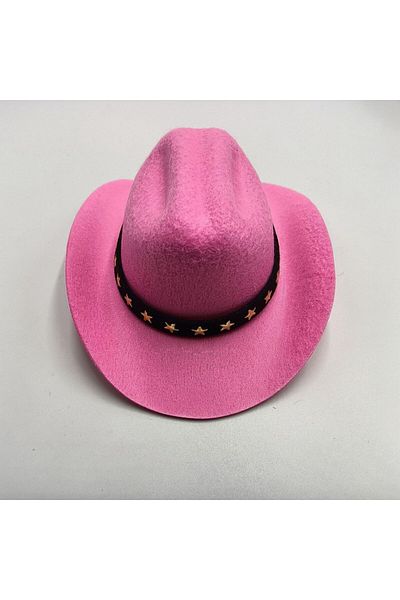 Choice S Light pink British Pet Dog Hat Star Cowboy Hat Pet Supplies Adjustable Dog Costume Top Hat Headwea