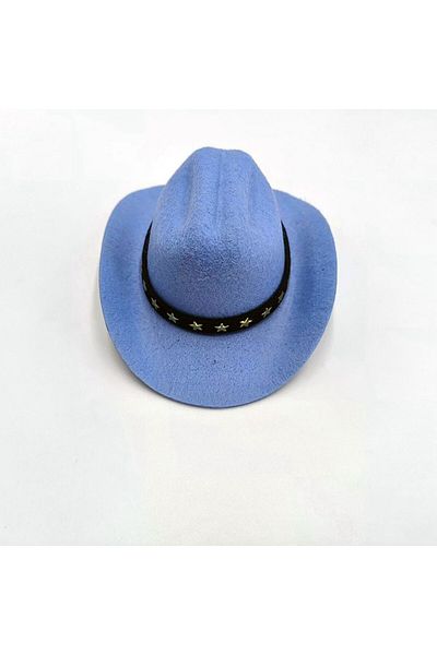 Choice S Royal Blue British Pet Dog Hat Star Cowboy Hat Pet Supplies Adjustable Dog Costume Top Hat Headwea