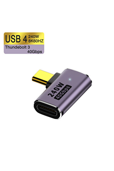 Choice كابل تمديد USB4-40G-240w-L4 من UGOURD USB4 OTG من النوع C إلى C Thunde...