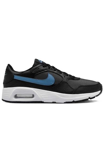 Nike Air Max Sc Black Sneaker Genuine Leather Men's Casual Sports Shoes Black-Blue