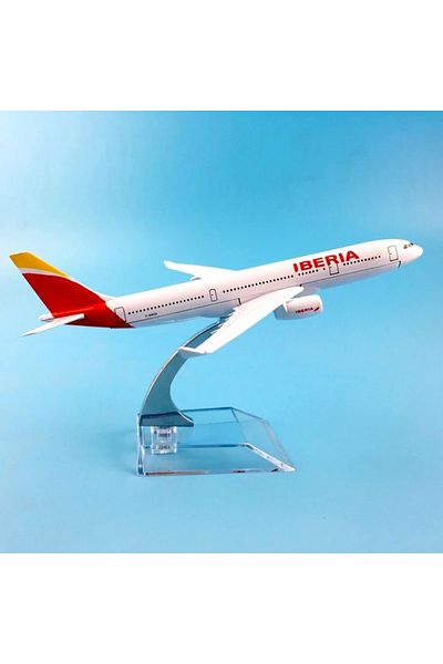 Choice 16CM B737 Metal Airplane Toy 16CM Spain Iberia Airlines Boeing 737 Birthday Gift Plane Models W Stan