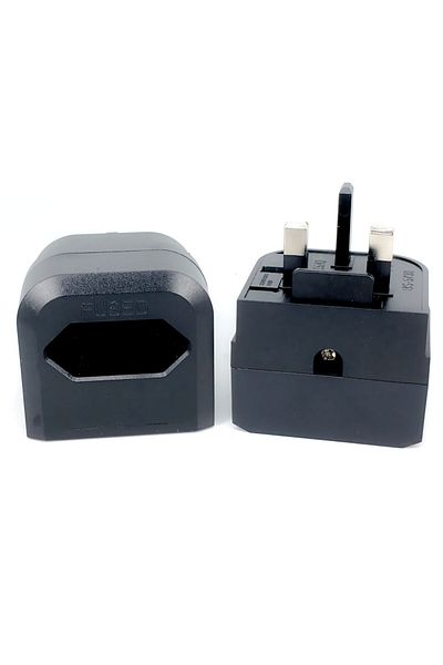 Choice UK UK Plug Type G Adapter with fuse 13A EU European 2 prong round to UK Singapore Malaysia 3 Pin Con