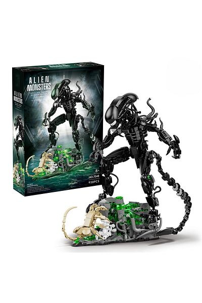 Choice 958PCS With Box 958PCS Alien Monsters Building Blocks Set MOC Xenomorph Model Building Kit Creative