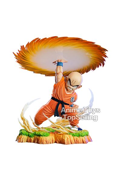 BANDAI مجسم شخصية كريلين من أنمي دراغون بول زد، كينزان كريلين، مصنوع من مادة البولي فينيل كلوريد، مقاس 17 سم/6.7 بوصة