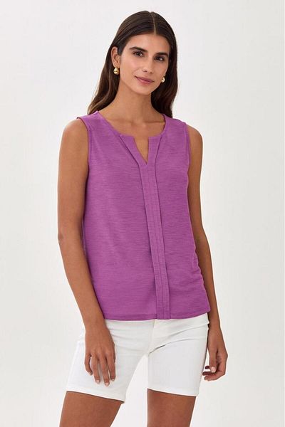İKİLER Front Patch Sleeveless Blouse 025-1021