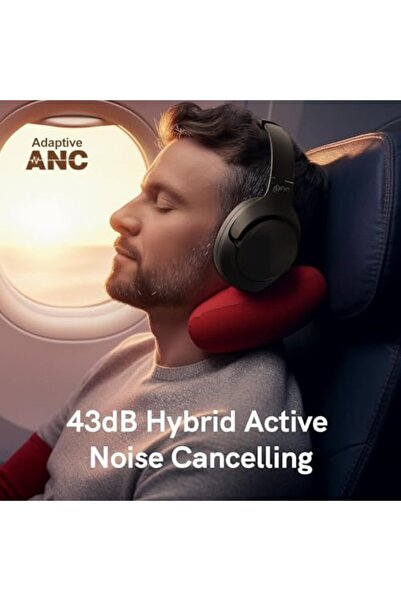 QCY سماعات رأس H3 ANC النشطة لإلغاء الضوضاء، سماعات رأس لاسلكية فوق الأذن بتقنية بلوتوث 5.4، صوت عالي الدقة