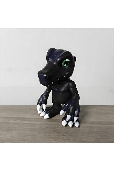 BANDAI Agumon 9cm/3.5in Anime Digimon Adventure Figure Black Agumon Action Figures Pvc Statue Collection M
