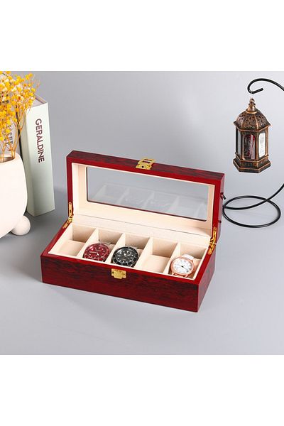 Choice 26.5X11.5X8.5cm Wooden Watch Box 1/2/3/5/6/10/12 Slot Watch Gift Box Watch Storage Travel Case Organ