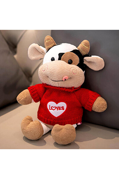 Choice النمط 2 30 سم ألعاب ساخنة دمية بقرة لطيفة بقرة صغيرة لعبة محشوة دمية ب...