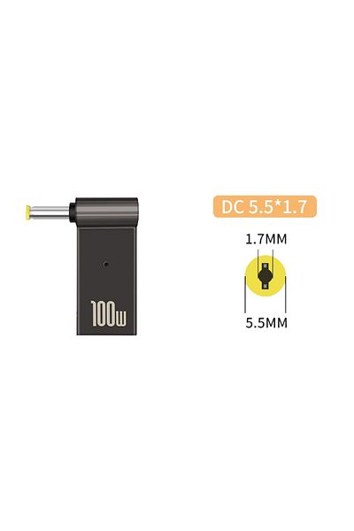 Choice Other DC5.5x1.7 PD 100W Laptop Power Charger Supply Adapter Connector USB Type-C Female to DC Male J