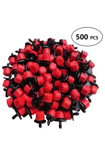 Choice 500 Pcs 50-800pcs Adjustable Irrigation Drippers Sprinklers 1/4'' Emitter Dripper Micro Drip Irrigat