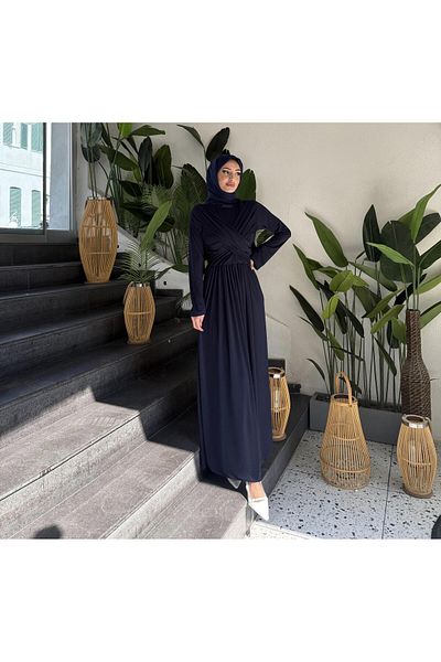 ENSA TESETTUR Φόρεμα Linda Stone Navy Blue