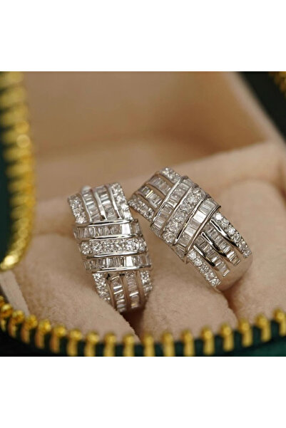 Choice E4100 Huitan Modern Fashion Design Women's Hoop Earrings Luxury Cubic ...