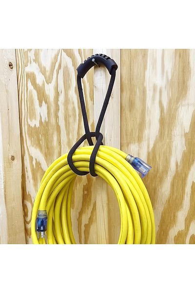 Choice black Storage Strap with Handle: Extension Cord Organizer,Hose Holder,Space-Saving,Air/Water Hose Or