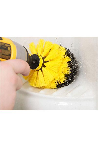 OEM Set of 3 cleaning brushes for drill, Yellow
