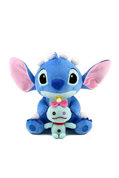 Choice baobaoxiaojin DISNEY Lilo & Stitch Plush Toys Pink Lilo Blue Stitch Stuffed Plush Dolls Pendant Toys