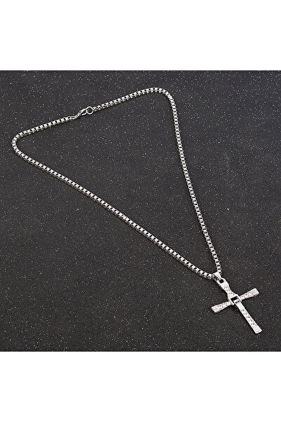 Choice سلسلة قلادة فضية من الكريستال وحجر الراين من سلسلة أفلام فاست آند فيوريوس، دومينيك توريتو