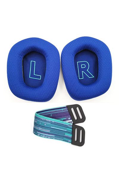 Choice 1 set blue Replacement foam Ear Pads pillow Cushion Cover For Logitech G733 G335 Logitech G 733 Head
