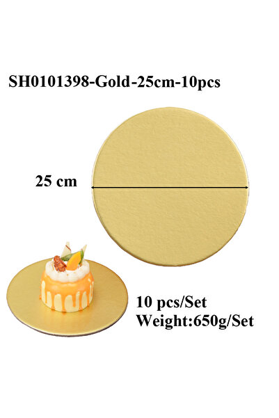 Choice Golden 25cm-10pcs Cake Cardboard Diameter 10-30CM Available Circle Car...
