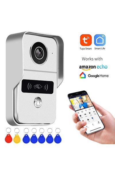 Choice 2MP Tuya Smart Video Doorbell WiFi Outdoor Door bell 1080P camera WiFi Video Intercom Wireless do...