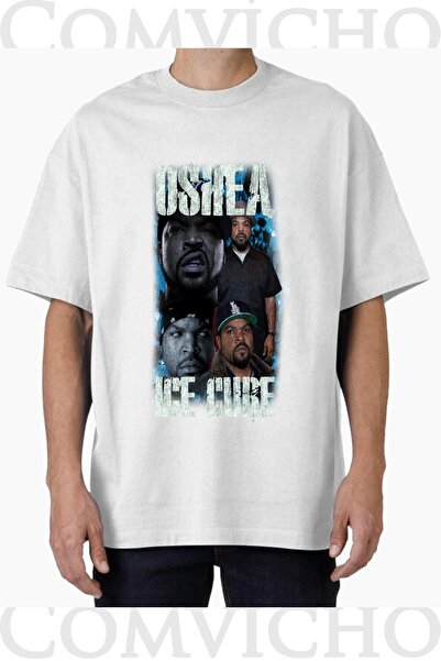 COMVİCHO تي شيرت مطبوع بتصميم Ice Cube V3 للجنسين