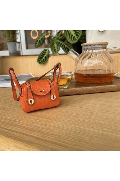 Choice orange Mini Microfibre Leather Fashion Bag For Airpods Pro 2 4 3 2 1 Galaxy Buds Xiaomi Headphone ca