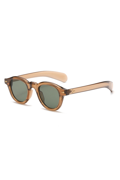 Choice8 grey green Fashion Oval Leopard Print Sun Glasses Vintage Rice Nail G...