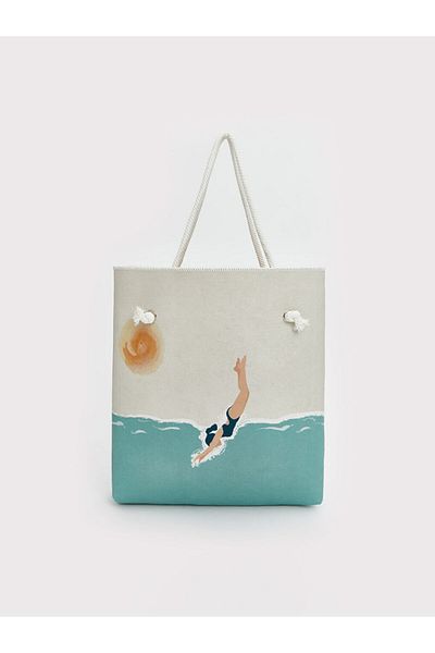 LC Waikiki New Season Printed Women's Beach Bag - S5Mh99Z8