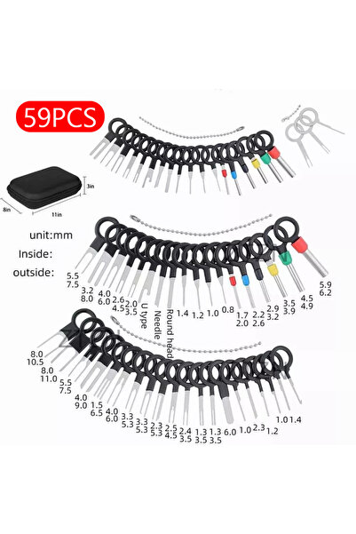 Choice1 59pcs SEAMETAL 59Pcs Car Terminal Removal Kit Universal Wire Plug Con...