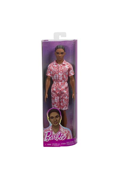 Barbie FASHIONISTAS BOY DOLL IN HAWAIIAN STYLE DRESS AND GREEN SANDALS