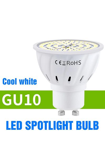 Choice 48leds GU10 White GU10 LED Light Bulb MR16 Spotlight E27 Ceiling Lamp AC220V Living Room GU5.3 Indoo
