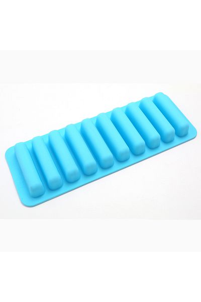 Choice Blue Creative Silicone Ice Cube Tray Mold Finger 10 Grid Chocolate Mold Tray For Water Bottle Ice Cr