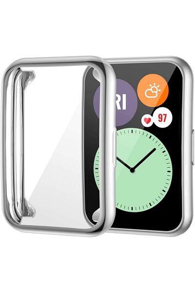 Choice for huawei watch fit silver Plated Cover For Huawei Watch fit 2 Case Smartwatch Accessories TPU Bump