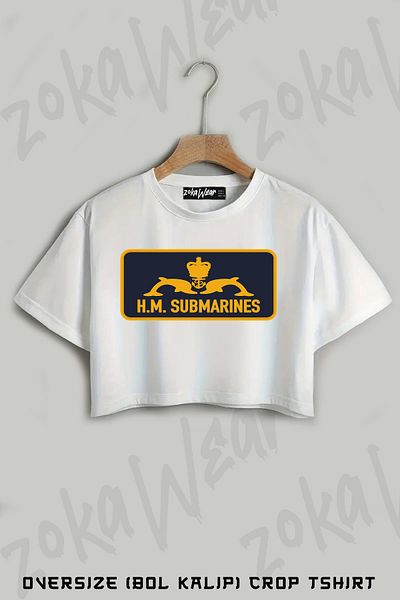 ZOKAWEAR H.m. Tricou oversize cu imprimeu Submarines Patch