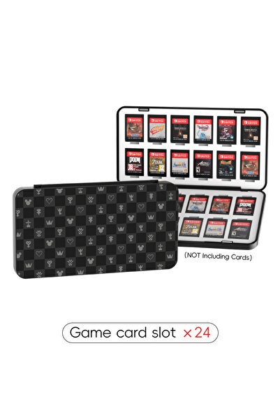 Choice6 pattern 06 DATA FROG 24 in 1 Game Card Case Protective Holder Hard Sh...