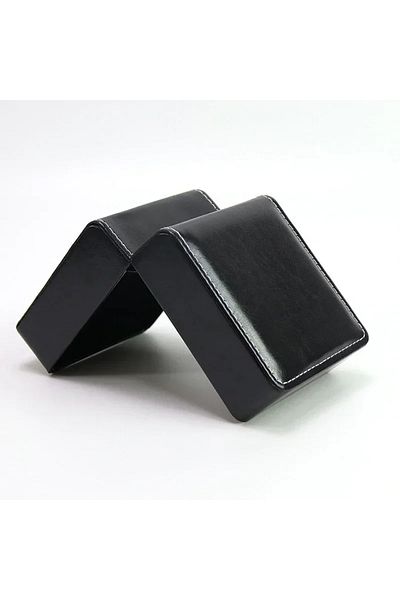 CAOWTAN B-smooth Black Single Watch Gift Box with Pillow PU Leather Wristwatch Display Case Organizer for Me