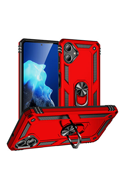 Choice جراب حماية أحمر مقاوم للصدمات لهاتف Galaxy A06، متوافق مع A16 5G وA06،...