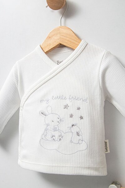 Bebitof Cute Rabbits Patterned 10 Piece Boxed Newborn Hospital Release Bodysuit Set