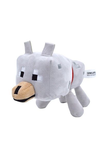 Choice 20cm Game MC Baby Pig Plush Stuffed Toys Wolf Ocelot Baby Pig Enderman Plush Soft Animals Toy Doll f