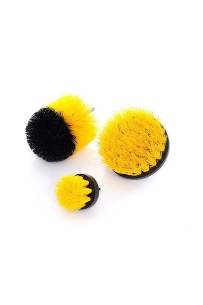OEM Set of 3 plastic brushes, for drill, 1/4