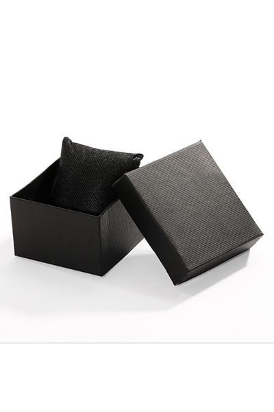 Choice black 1pc Black Single Watch Gift Box with Pillow Paper Wristwatch Jewelry Display Case Watch Organi