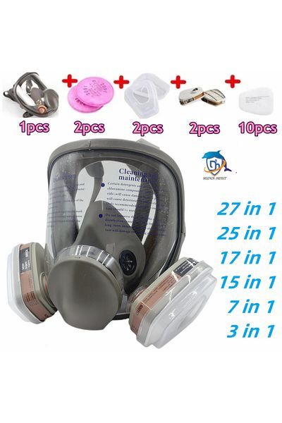 Choice Organic 15 in 1 Suit Full face spray protective mask, industrial gas mask respirator, new type 6800