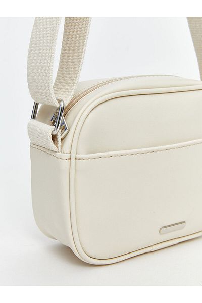 LC Waikiki Ecru Women's Shoulder Bag with Adjustable Strap