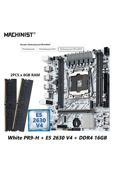 Choice مجموعة اللوحة الأم + وحدة المعالجة المركزية MACHINIST X99 مع وحدة المعالجة المركزية Intel Xeon E5 2630 V4 LGA 2011-3 + DDR4 1