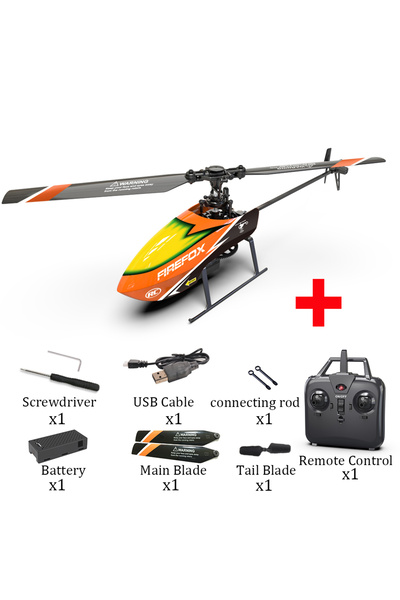 Choice طائرة هليكوبتر RC أوتوماتيكية مستقرة للمبتدئين من Orange مزودة ببطارية...