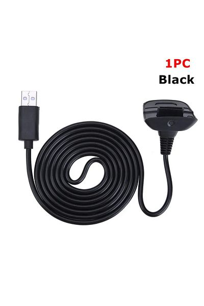ALLOYSEED Black 1PC USB Wireless Cable Charging Game Controller Gamepad Joystick Power Supply Charger Cable ga