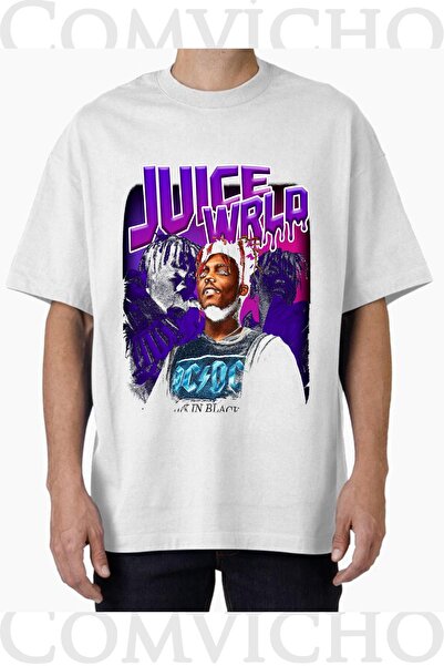 COMVİCHO تي شيرت مطبوع بتصميم Juice VRld V8 للجنسين