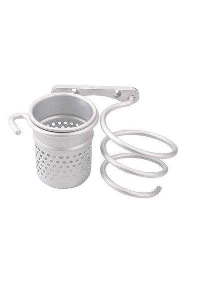 Joyoldelf Hair Dryer Holder, Aluminum, White
