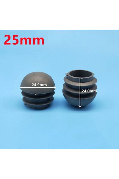 Choice 16 Pcs 25mm 16Pcs Plastic Round Pipe Plug 13-38mm Tube End Caps Non Slip Chair Leg Foot Dust Cover F